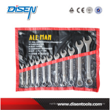 Raisd Panle Combinationr Wrench Set em saco de plástico